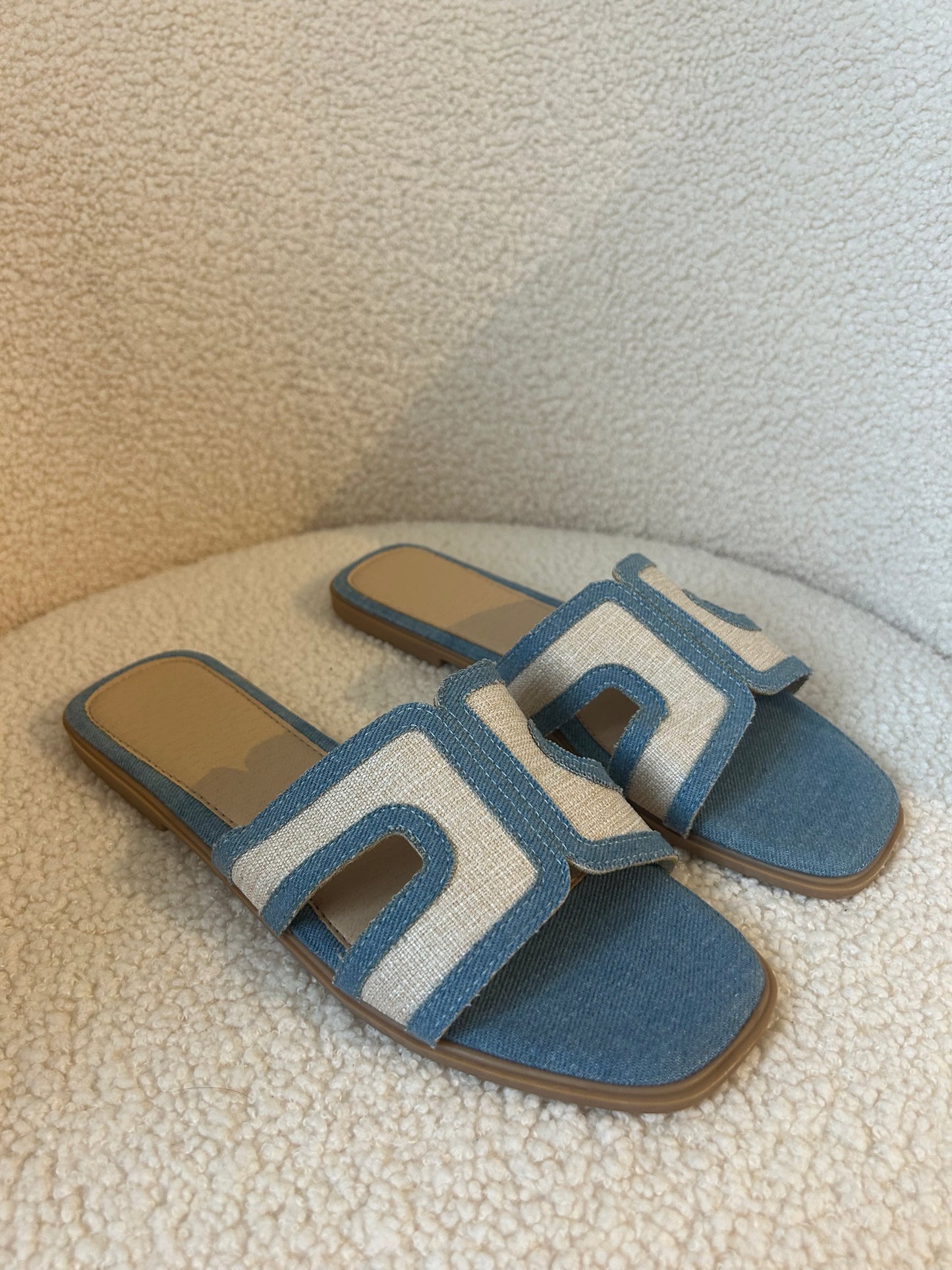 Slippers blauw