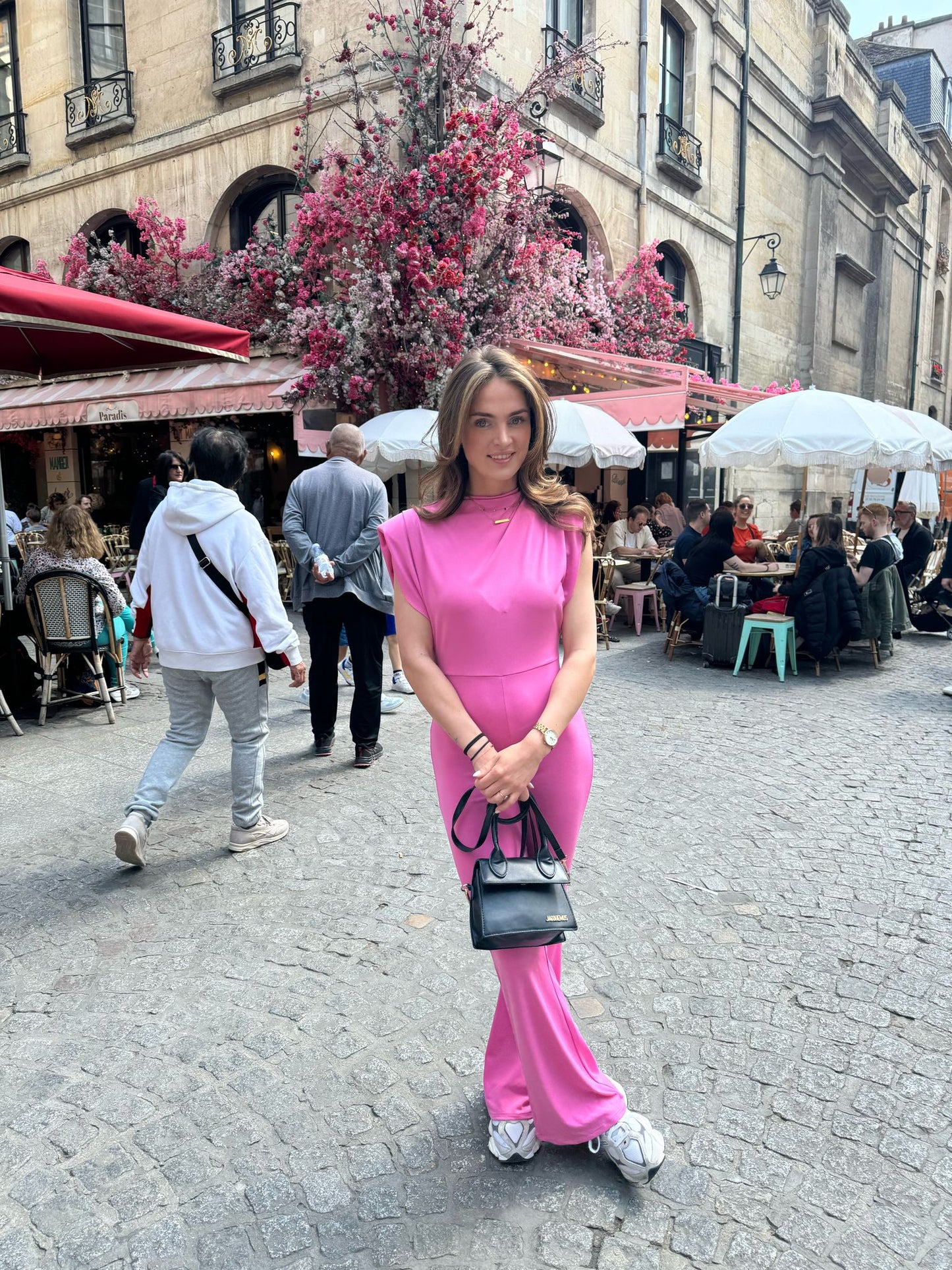Roze jumpsuit
