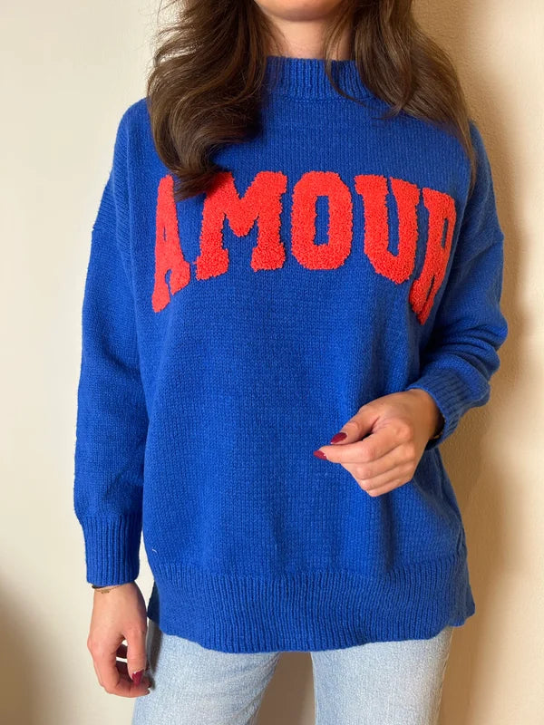 Amour Sweater Blauw