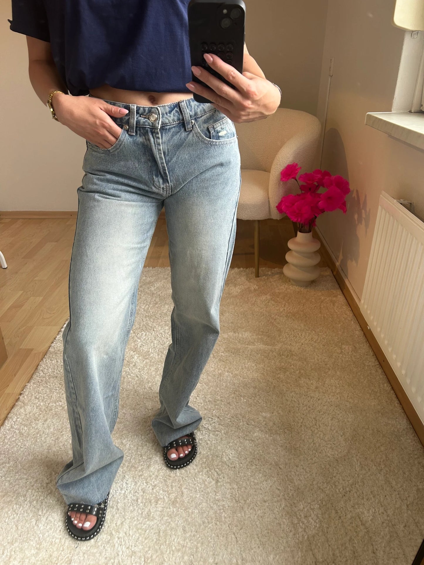 Contrast Jeans